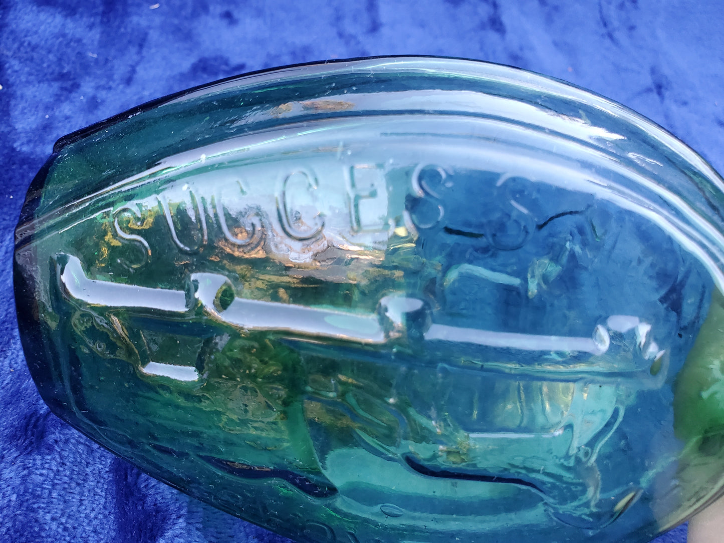 Two (2) Vintage Green “Ranelagh” Stag Hunt Flasks 1950s–1970s