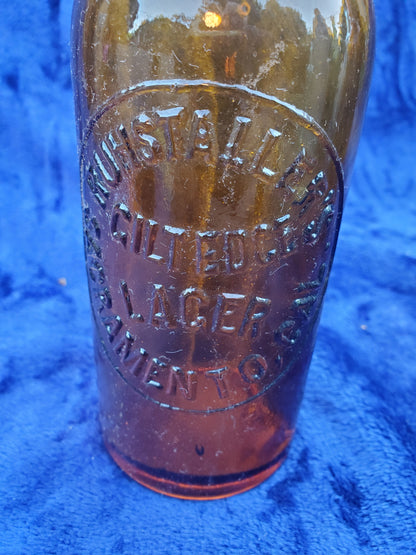 Vintage Gilt Edge Lager Beer Bottle