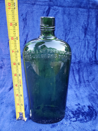 Vintage Deep Green Bottle