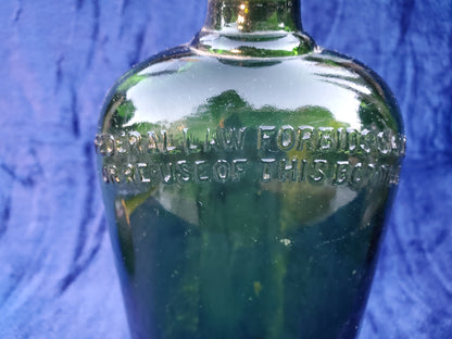 Vintage Deep Green Bottle