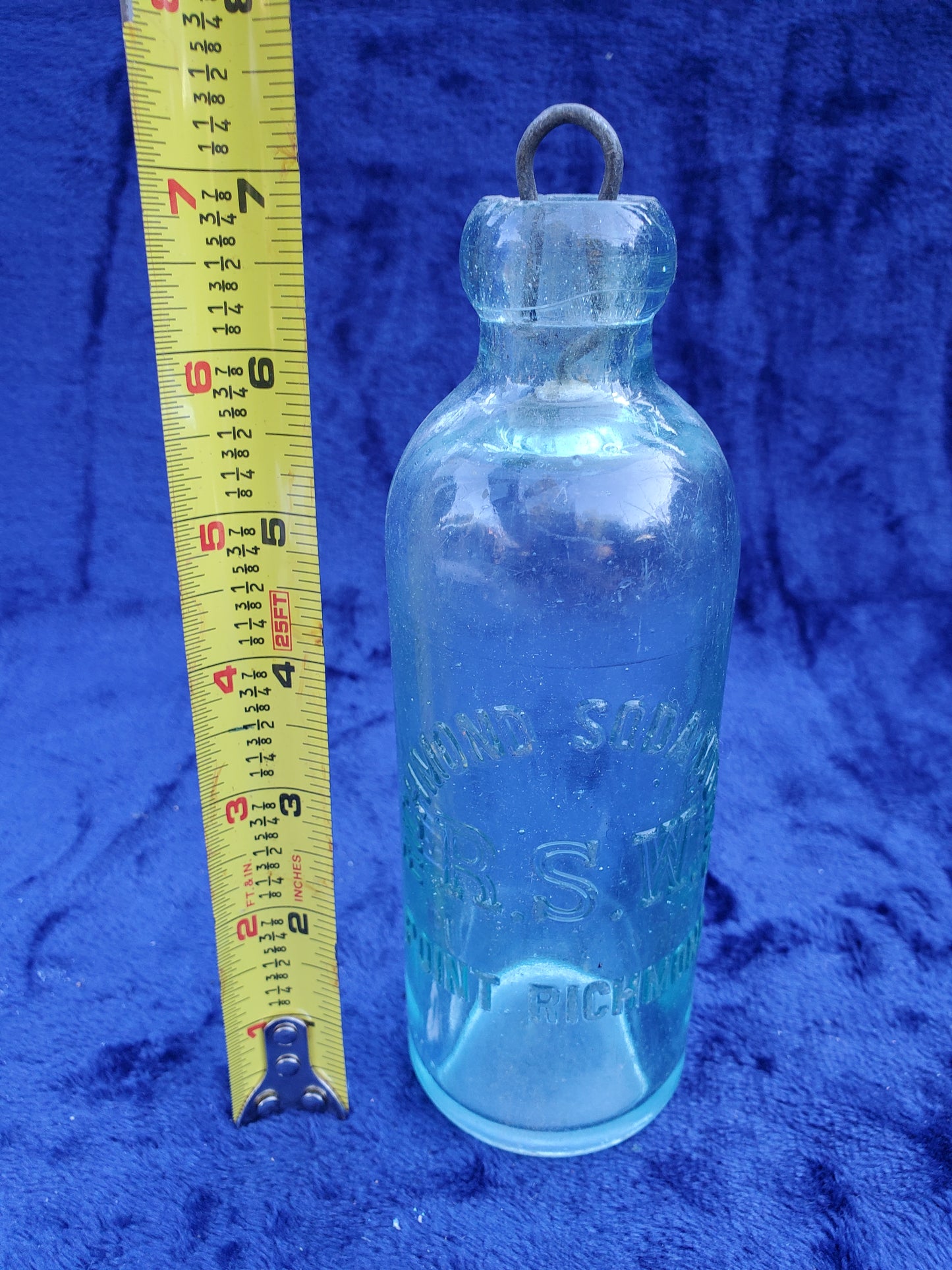 Vintage Richmond Soda Works Blob Top Bottle