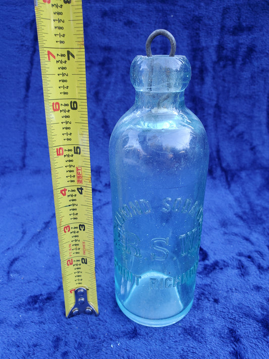 Vintage Richmond Soda Works Blob Top Bottle