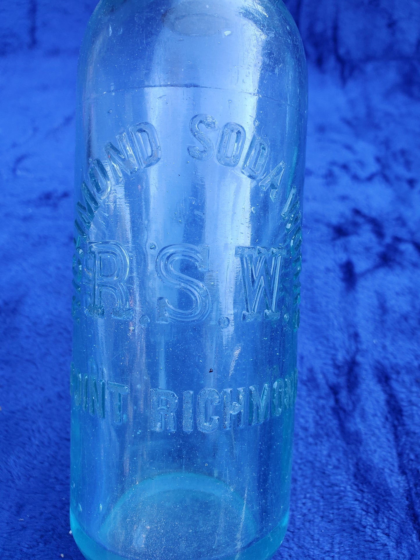 Vintage Richmond Soda Works Blob Top Bottle