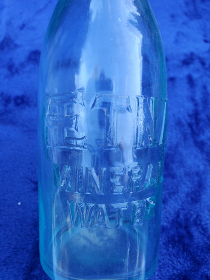 Vintage ETNA Mineral Water Bottle