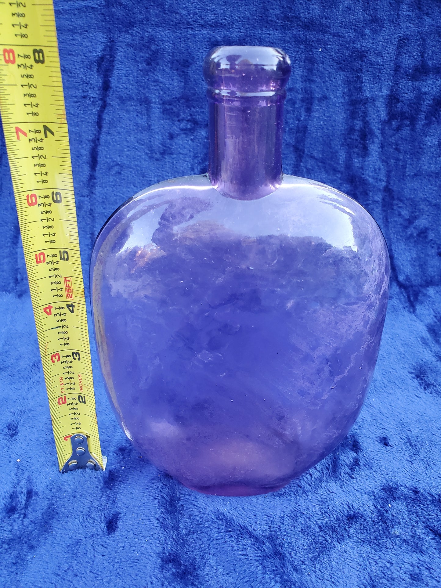 Amethyst / Purple Flask-Form Bottle