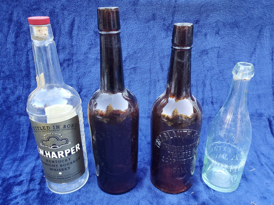 Two (2) 19th Century Sacramento Beer Bottles