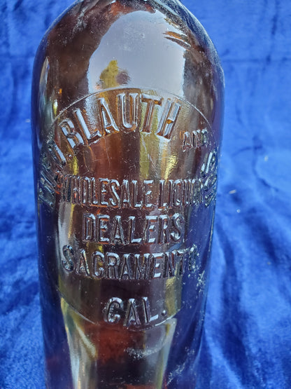 Two (2) 19th Century Sacramento Beer Bottles