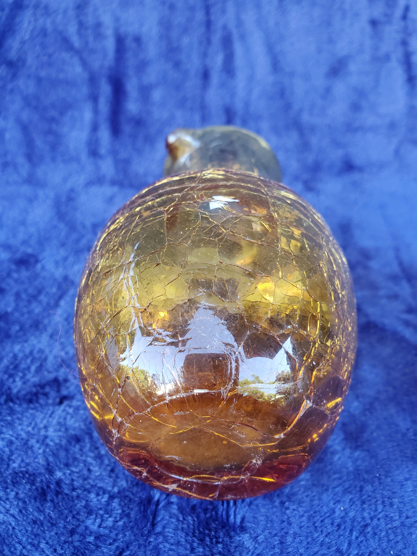 Three (3) Hand-Blown Crackle Glass Pitchers 1950s–1980s