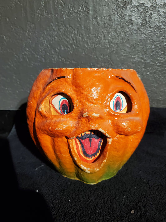 Vintage “Choir Boy” Halloween Pulp Jack-O’-Lantern 1930s