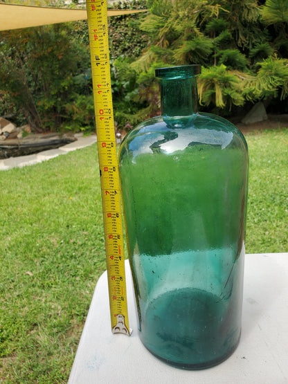 Large Aqua-Green Bottle