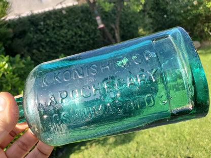 Four (4) matching Dr. Kilmer’s apothecary-style proprietary bottles