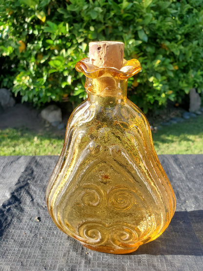 Amber Scroll Flask 1950s–1970s