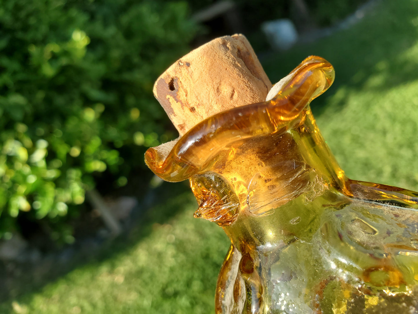 Amber Scroll Flask 1950s–1970s