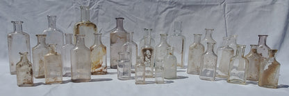 Lot of 28 Antique Medicine & Apothecary Bottles