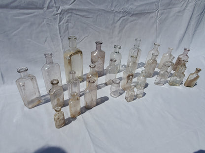 Lot of 28 Antique Medicine & Apothecary Bottles