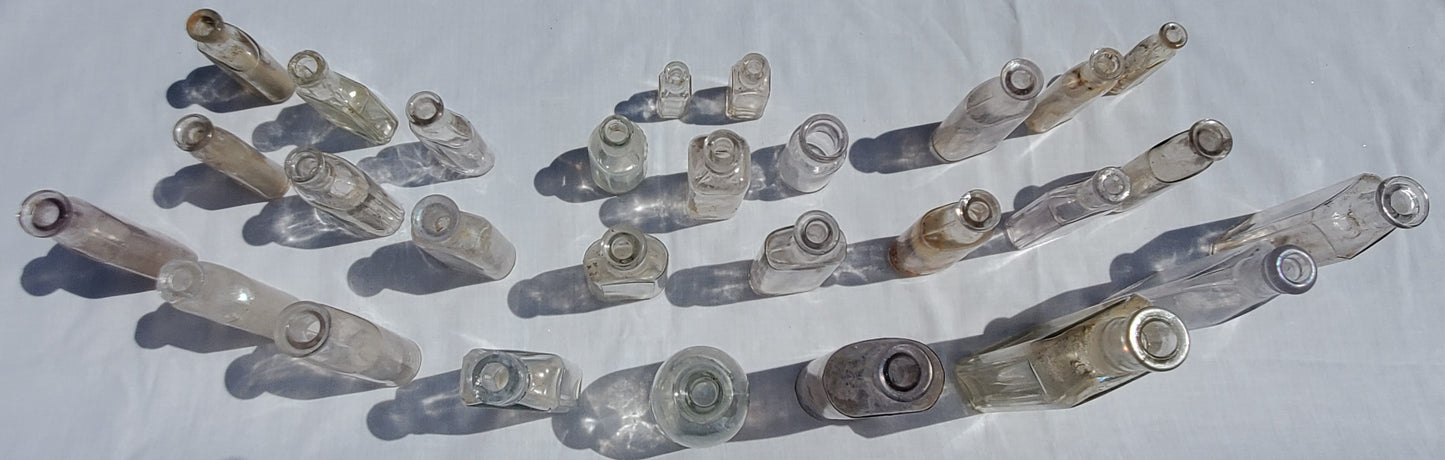 Lot of 28 Antique Medicine & Apothecary Bottles