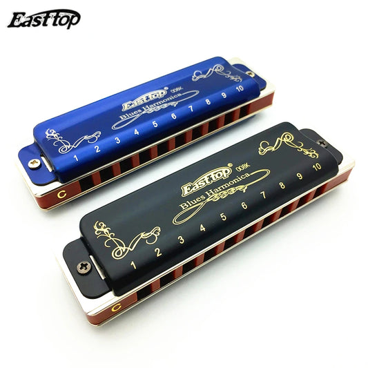 Hot sale Easttop Harmonica T008K Diatonic 10 Hole Armonica Blues mondharmonica gaita de boca Mouth Ogan Musical Instruments