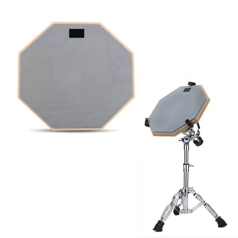 8 Inch Rubber Wood Drum Practice Training Pad With Stand