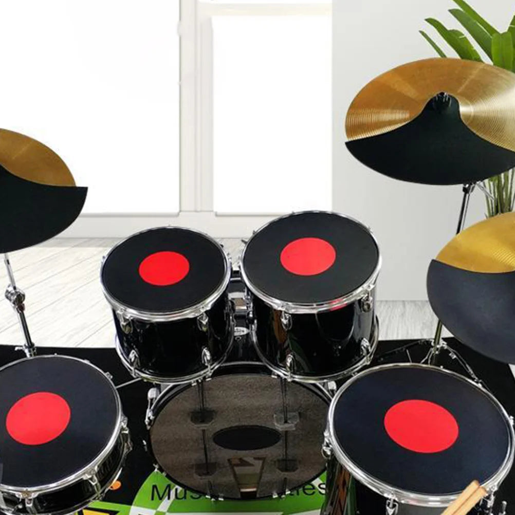 4 Pcs Drum Practice Pad Kit Muffler Drums Accessories 12", 13", 14", 16"