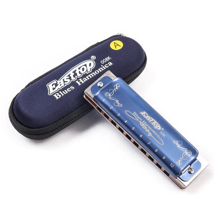 Hot sale Easttop Harmonica T008K Diatonic 10 Hole Armonica Blues mondharmonica gaita de boca Mouth Ogan Musical Instruments