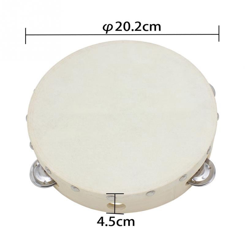 8" Tambourine Drum Sheepskin - HADDAD BEATS